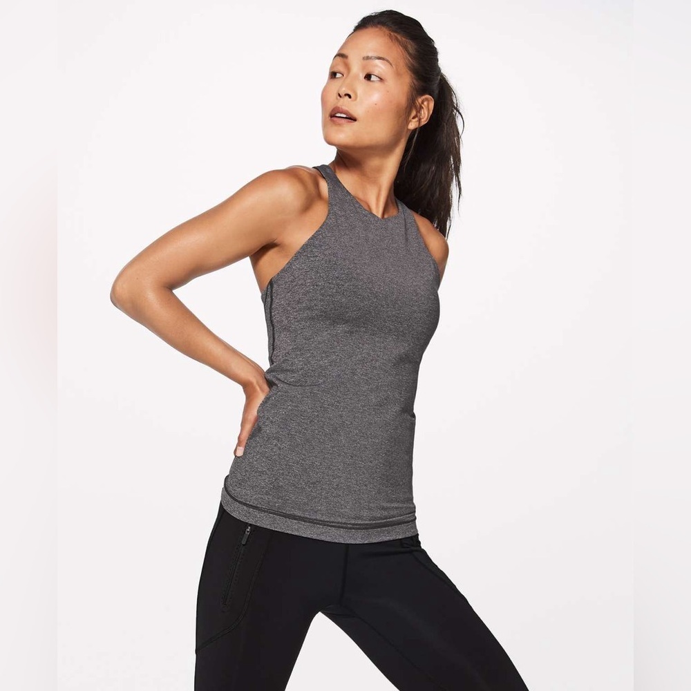Lululemon In Training High Neck Built In Bra Tank Size 8
